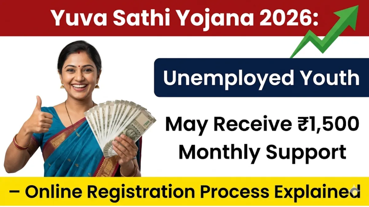 Yuva Sathi Yojana 2026: Unemployed Youth May Receive ₹1,500 Monthly Support – Online Registration Process Explained